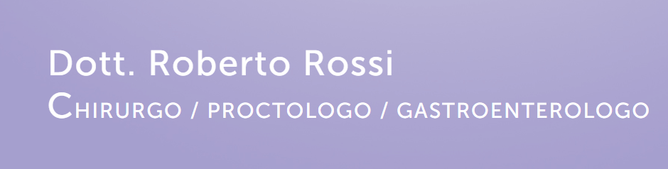 Andrologia e Urologia - Dott . . Roberto Rossi