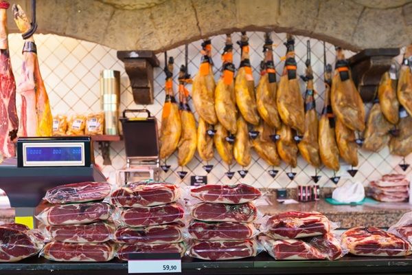 Bufalo Prosciutto al mercato