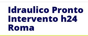 Idraulico Interventi Immediati