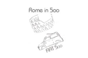 auto d'epoca per matrimoni - Rome in 500